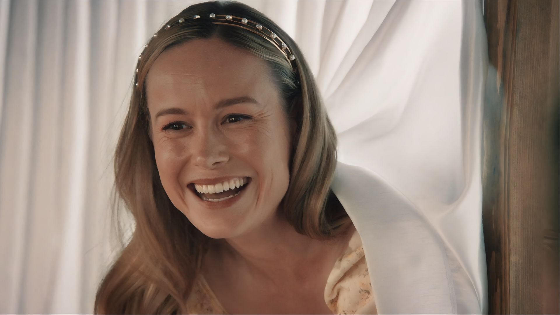 Brie Larson as Francie in The Bear season 4, during a rare light-hearted moment amidst the family drama. (Image via Disney+)